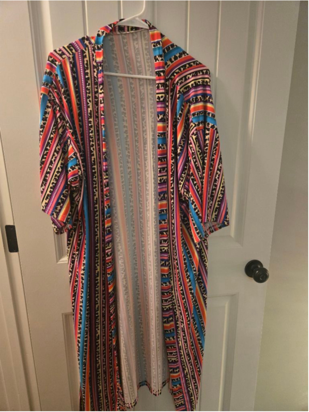 Women's Unbranded Multi-color Striped Kaftan L